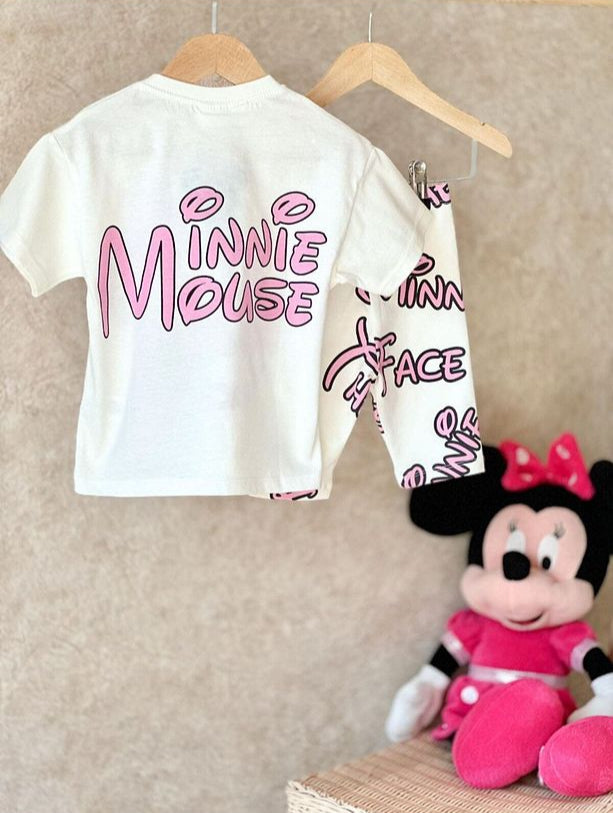 BBK-349 The Minnie Face Şortlu Takım