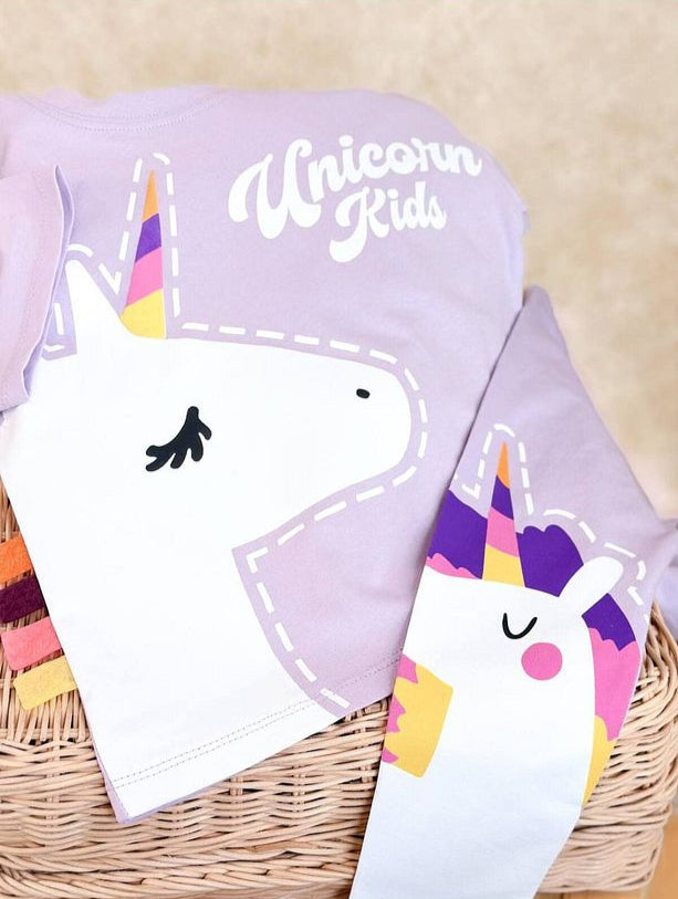 BBK-322 Mor Unicorn Taytlı Takım