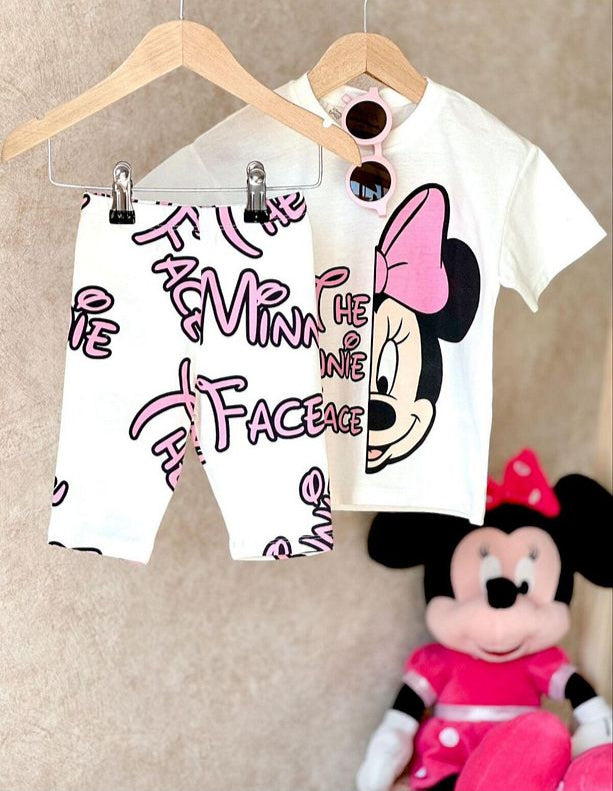 BBK-349 The Minnie Face Şortlu Takım