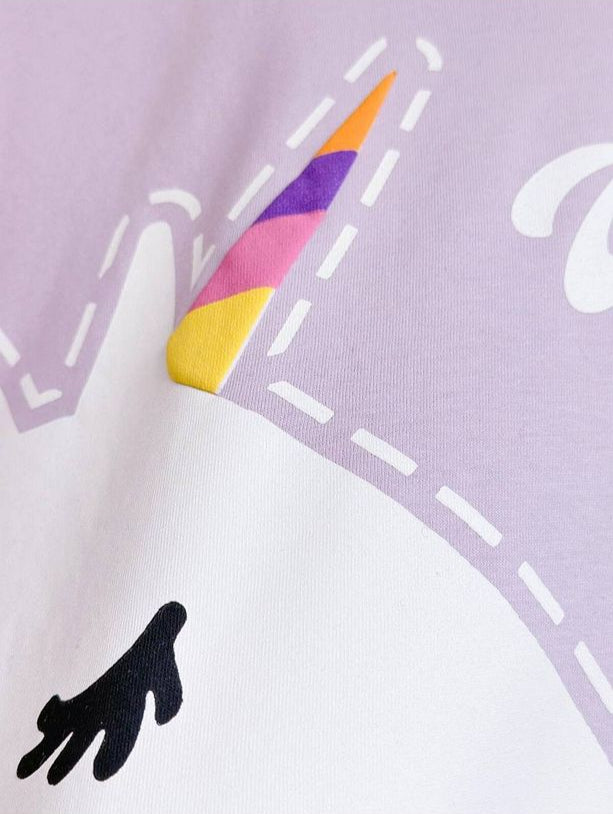 BBK-322 Mor Unicorn Taytlı Takım