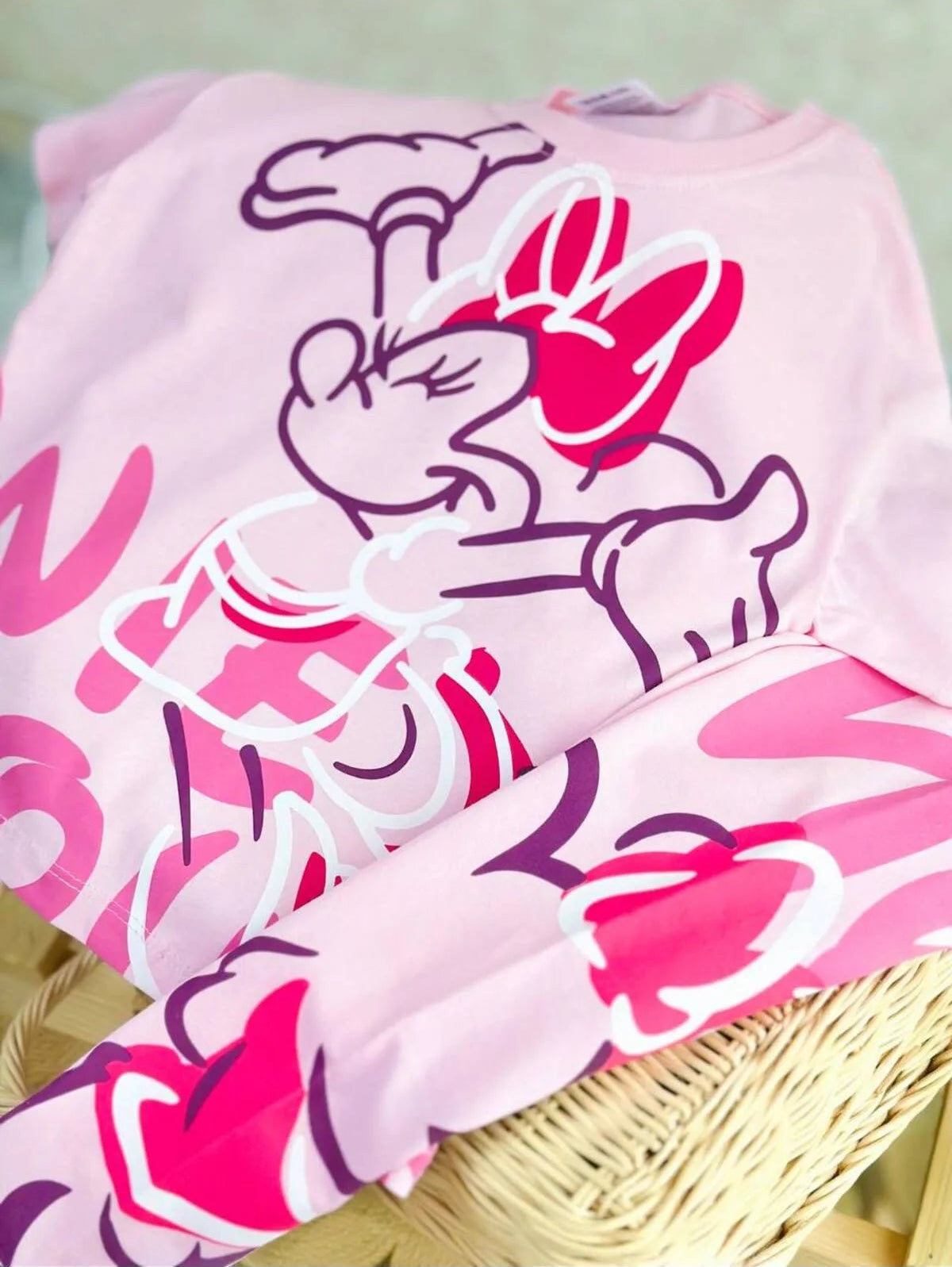 BBK-231 Minnie Mouse Pink Kız Çocuk Takım