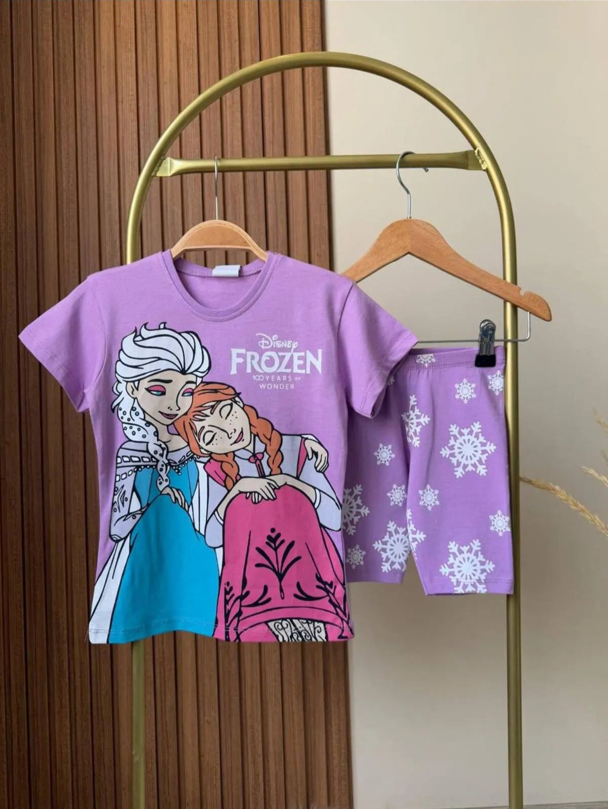 BBK-244 Frozen Şortlu Kız Çocuk Takım