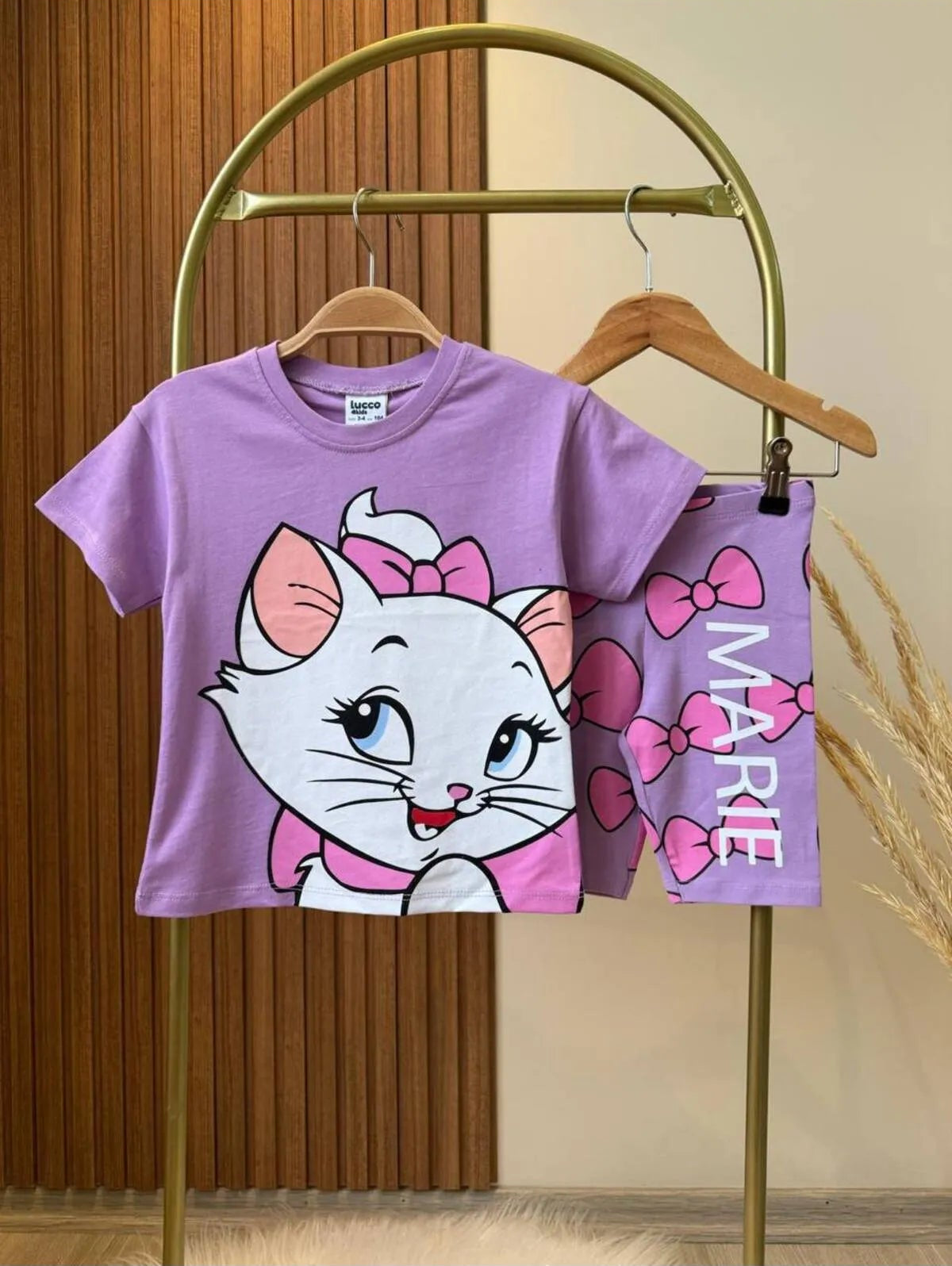 BBK - 244 Purple Sortlu Kiz Cocuk Takim - BloomBabyKids