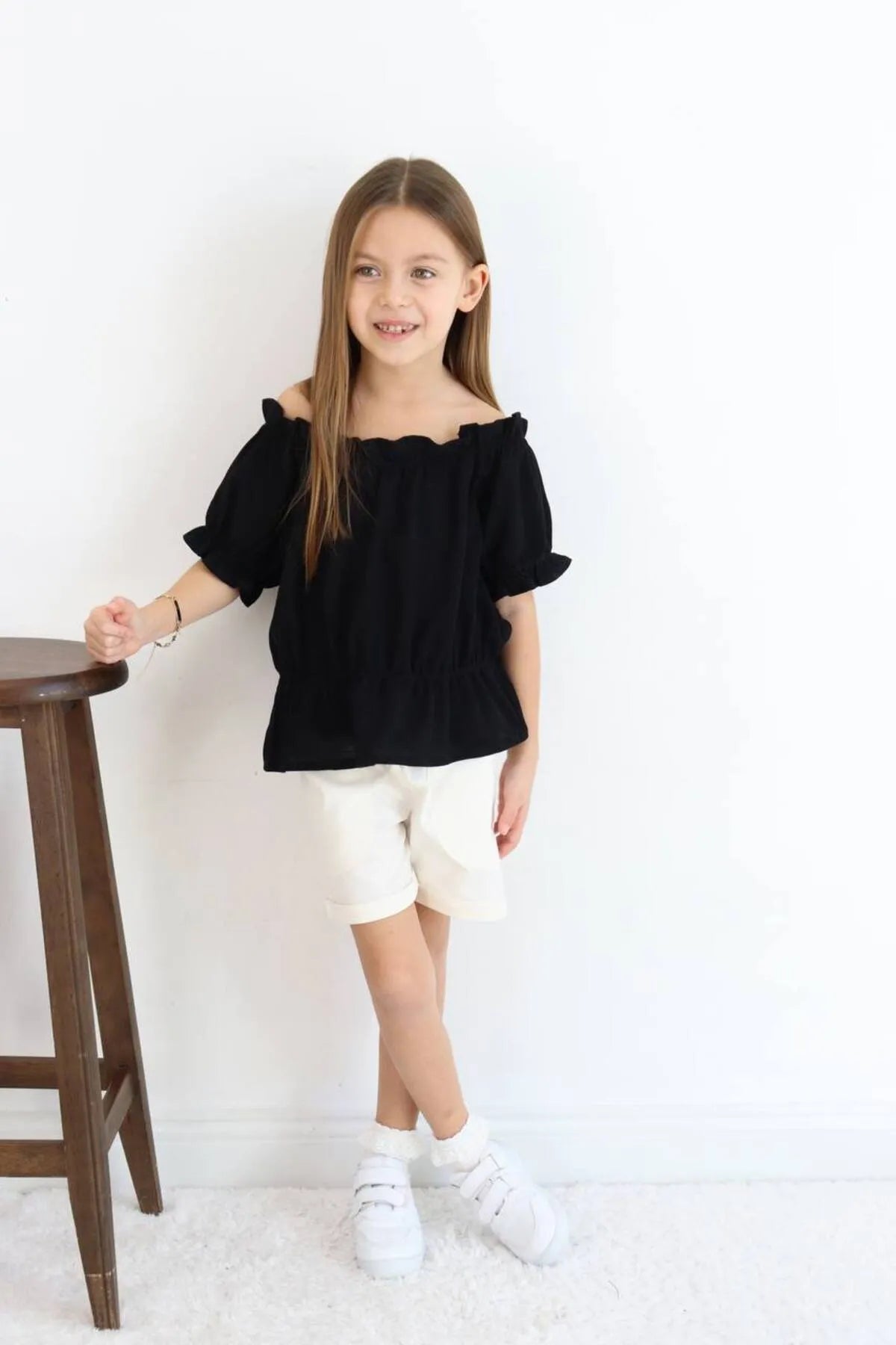 BBK - 260 Dokuma Ecru - Siyah Takim - BloomBabyKids