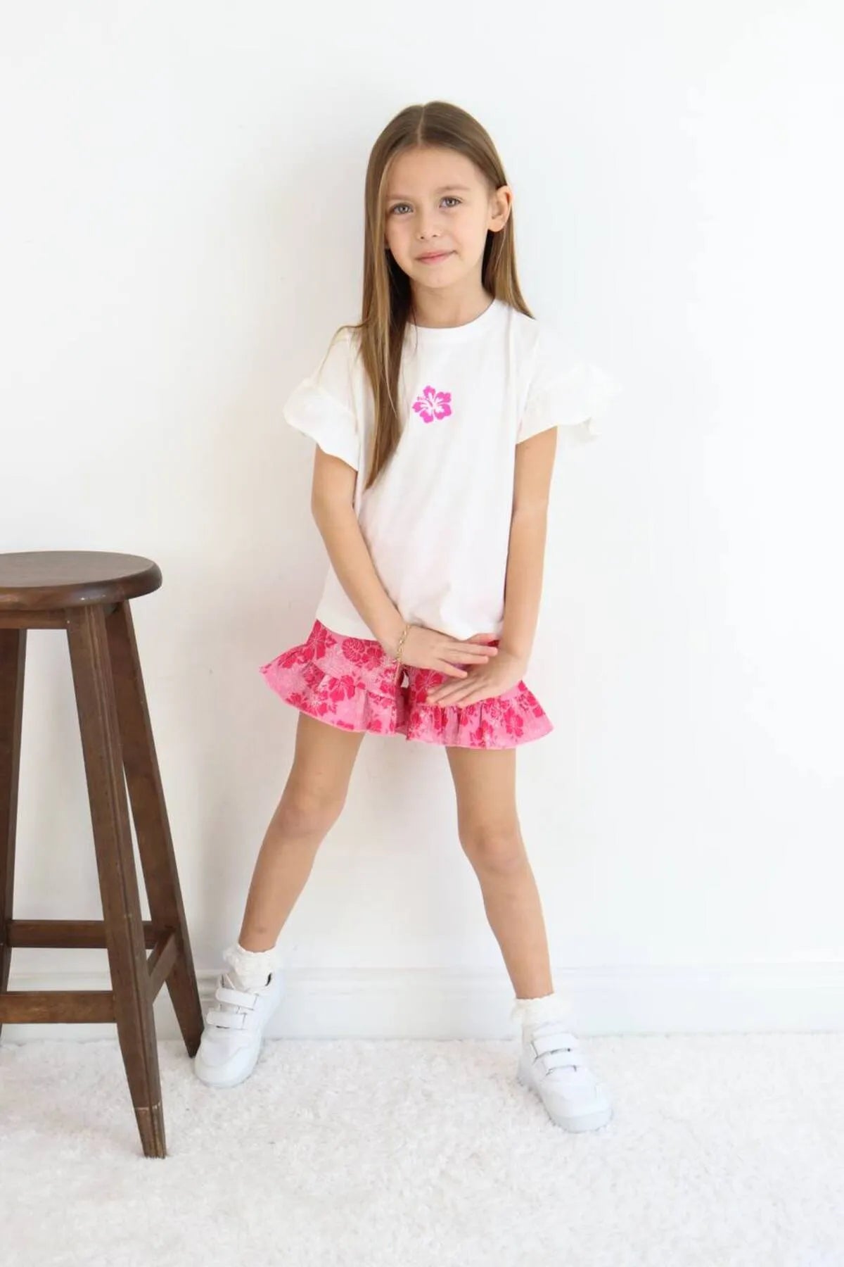 BBK - 264 Dokuma Pembe Sortlu Takim - BloomBabyKids