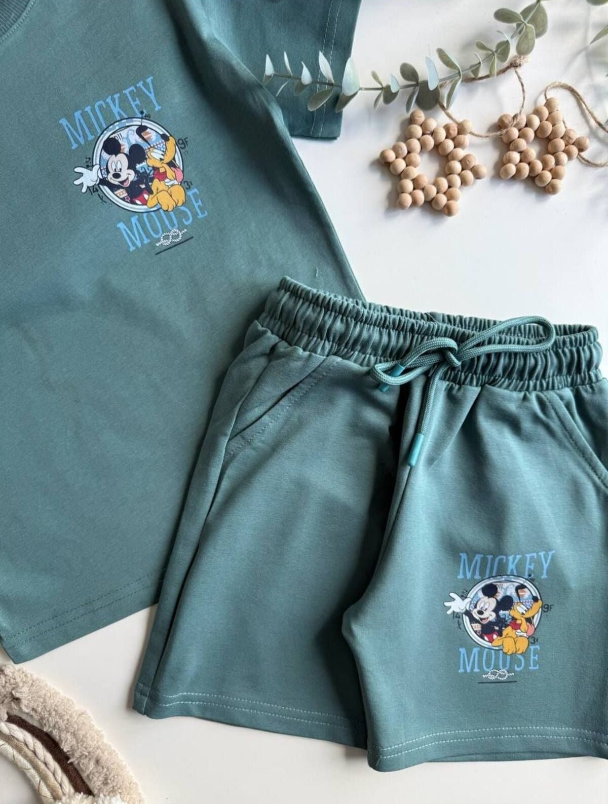 BBK - 292 Yesil Sortlu Takim - 1 - BloomBabyKids