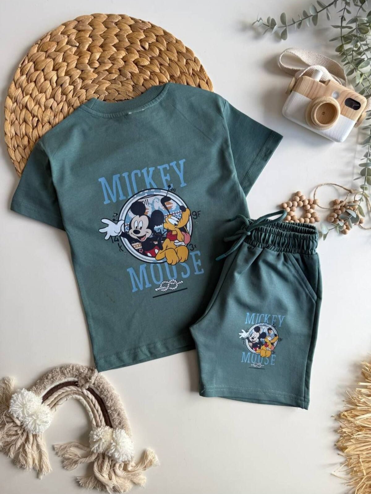 BBK - 292 Yesil Sortlu Takim - 1 - BloomBabyKids