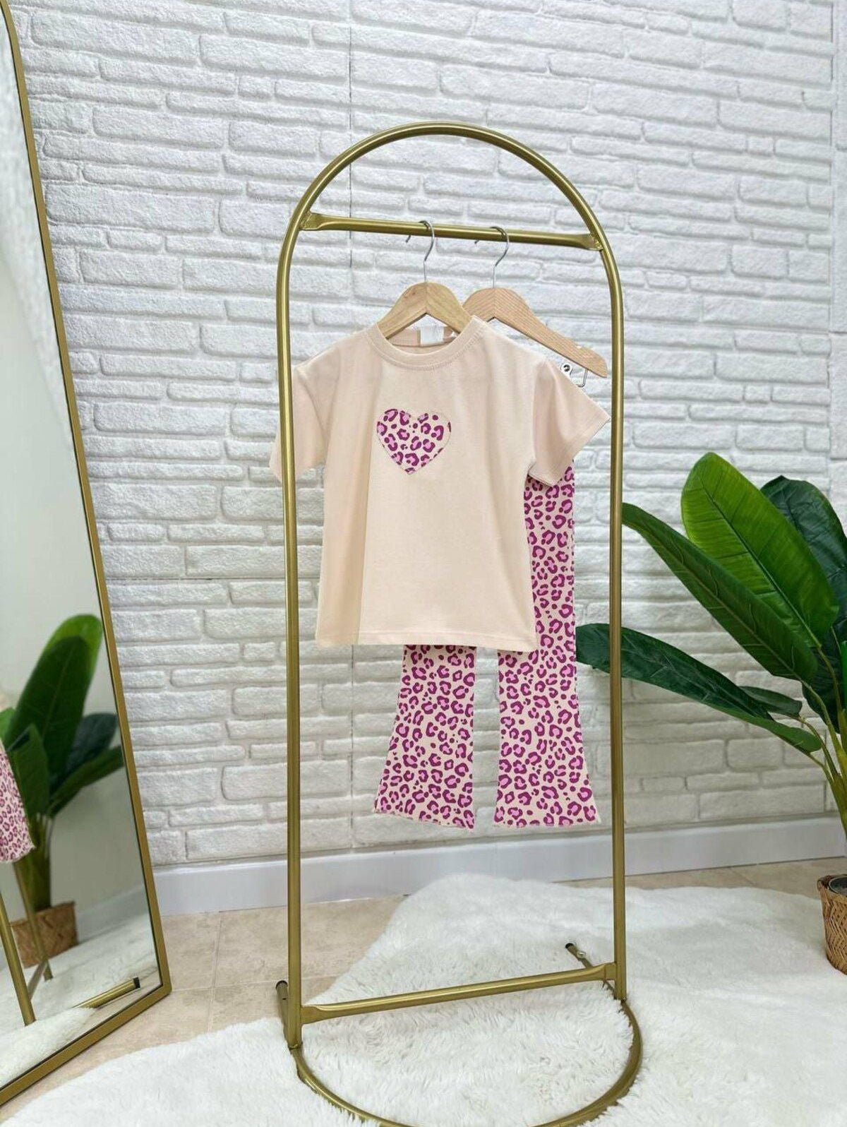 BBK - 299 Pembe Leopar Taytli Takim - BloomBabyKids