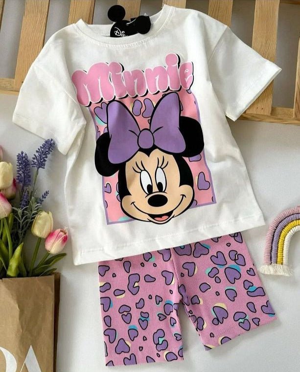 BBK - 308 Minnie Mouse Şortlu Takım - BloomBabyKids