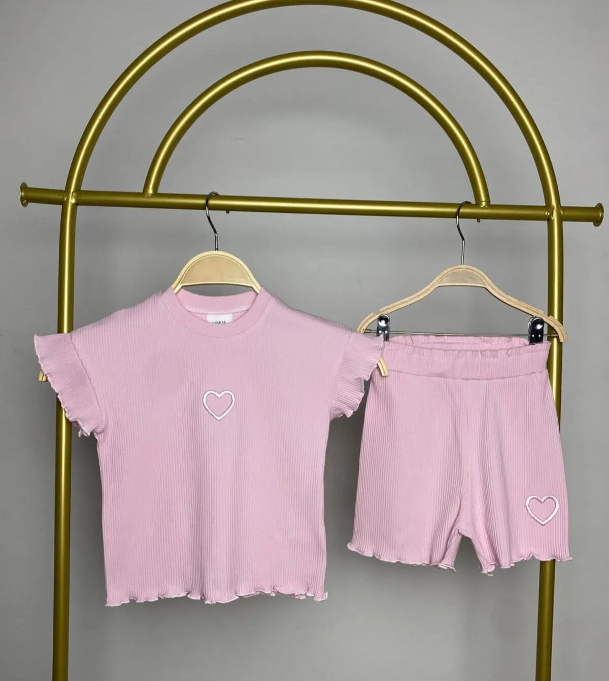 BBK-237 Pembe Fitilli Kız Çocuk Takım