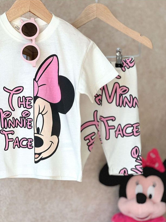 BBK-349 The Minnie Face Şortlu Takım