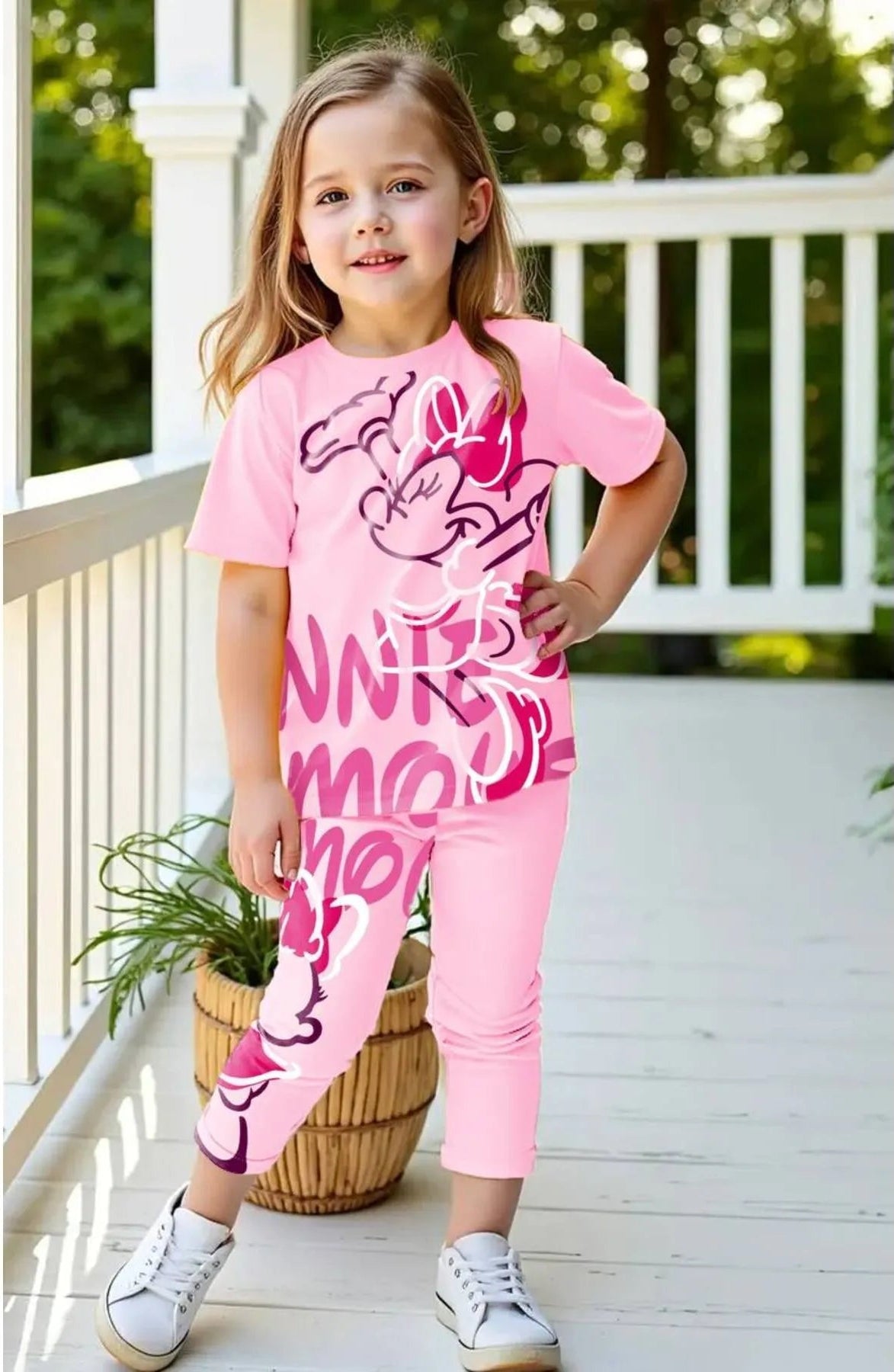 BBK - 231 Mini Pink Mouse Kiz Cocuk Takim - BloomBabyKids
