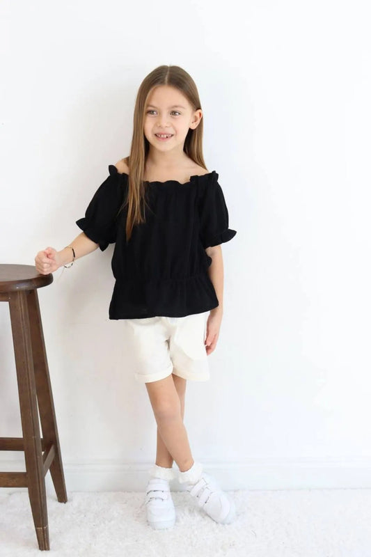 BBK - 260 Dokuma Ecru - Siyah Takim - BloomBabyKids