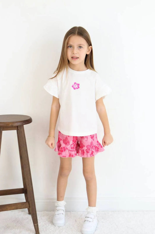BBK - 264 Dokuma Pembe Sortlu Takim - BloomBabyKids