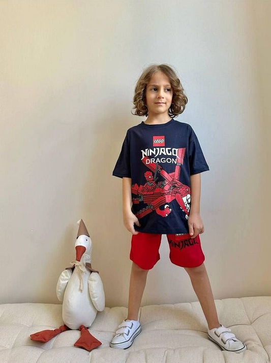 BBK - 288 Dragn Kirmizi Sortlu Takim - BloomBabyKids