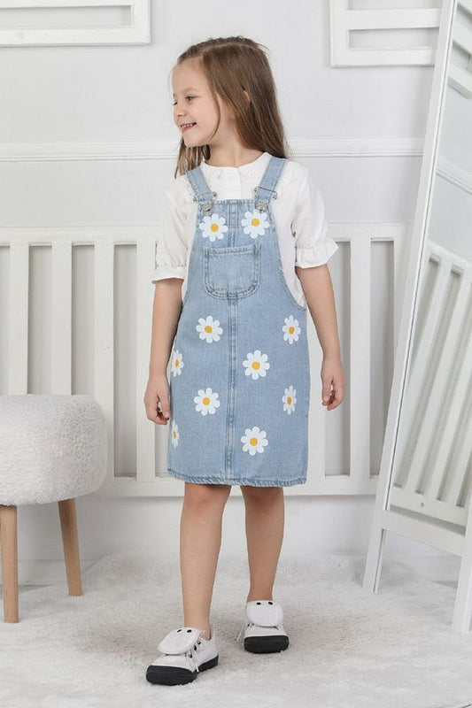BBK - 289 Denim Jile Papatya Desenli - BloomBabyKids