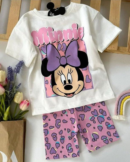 BBK - 308 Minnie Mouse Şortlu Takım - BloomBabyKids