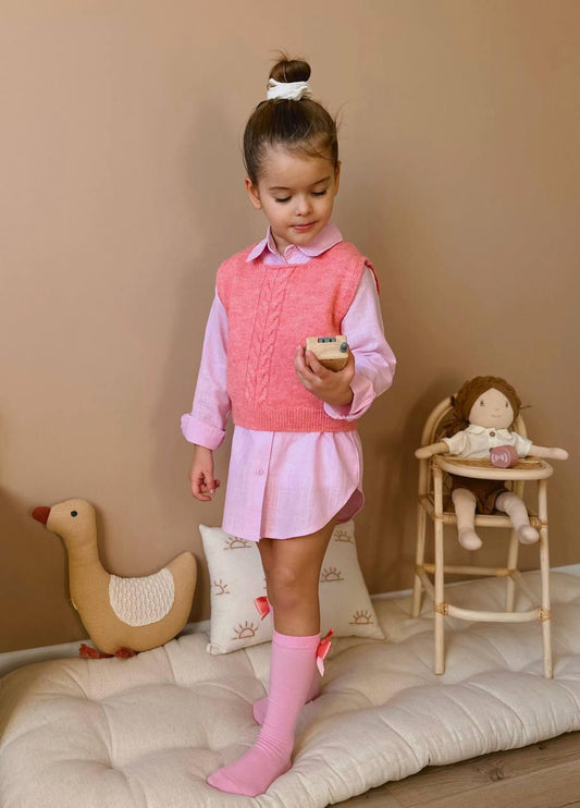 Kız Çocuk Elbise-Üçlü Set