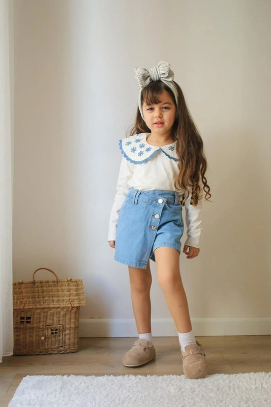 Kot Sort Etekli Kiz Cocuk Takim - BloomBabyKids